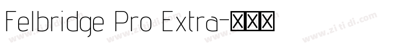 Felbridge Pro Extra字体转换 Felbridge Pro Extra字体转换